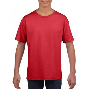 Gildan SoftStyle gyerekpl, Red (T-shirt, pl, 90-100% pamut)