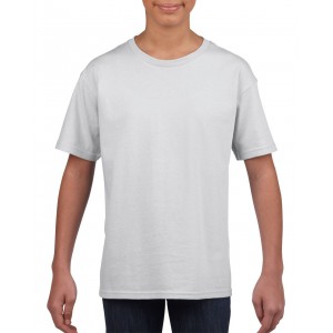 Gildan SoftStyle gyerekpl, White (T-shirt, pl, 90-100% pamut)