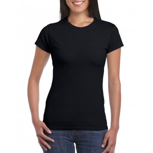 Gildan SoftStyle ni pl, Black (T-shirt, pl, 90-100% pamut)