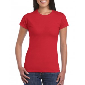 Gildan SoftStyle ni pl, Red (T-shirt, pl, 90-100% pamut)