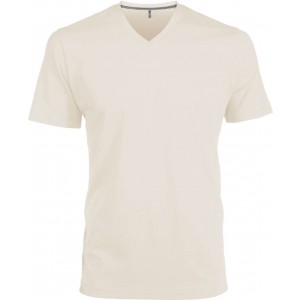 Kariban V-nyak frfipl, Light Sand (T-shirt, pl, 90-100% pamut)