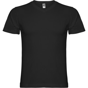 Roly Samoyedo V-nyak frfi pl, Solid black (T-shirt, pl, 90-100% pamut)