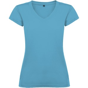 Roly Victoria ni V-nyak pamutpl, Turquois (T-shirt, pl, 90-100% pamut)