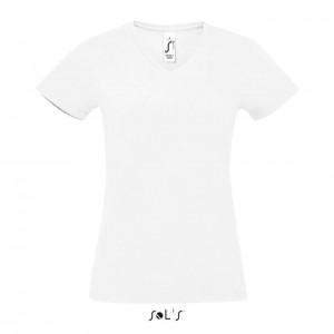 Sol's Imperial V-nyak ni pl, White (T-shirt, pl, 90-100% pamut)