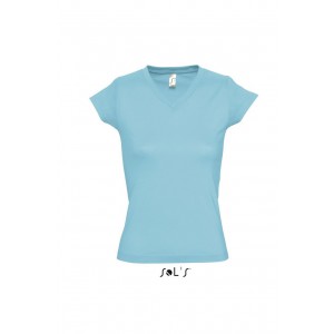 Sols Moon V-nyak ni pl, Atoll Blue (T-shirt, pl, 90-100% pamut)