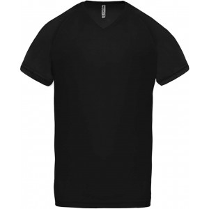 ProAct Frfi V-nyak sportpl, Black (T-shirt, pl, kevertszlas, mszlas)