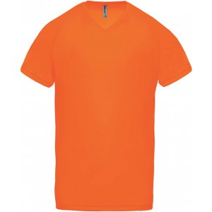 ProAct Frfi V-nyak sportpl, Fluorescent Orange (T-shirt, pl, kevertszlas, mszlas)