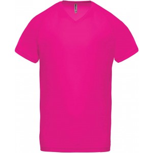ProAct Frfi V-nyak sportpl, Fuchsia (T-shirt, pl, kevertszlas, mszlas)