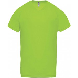 ProAct Frfi V-nyak sportpl, Lime (T-shirt, pl, kevertszlas, mszlas)