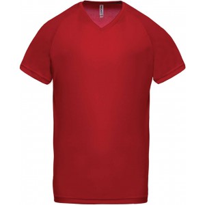 ProAct Frfi V-nyak sportpl, Red (T-shirt, pl, kevertszlas, mszlas)