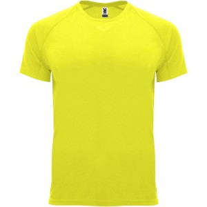 Roly Bahrain frfi sportpl, Fluor Yellow (T-shirt, pl, kevertszlas, mszlas)
