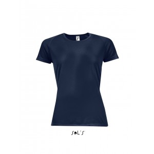Sols Sporty raglnujjas ni pl, French Navy (T-shirt, pl, kevertszlas, mszlas)