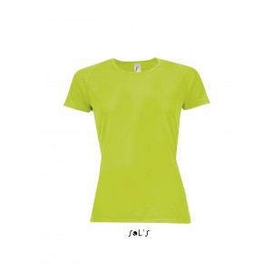 Sols Sporty raglnujjas ni pl, Neon Green (T-shirt, pl, kevertszlas, mszlas)