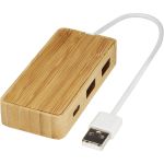 Tapas bambusz USB elosztó, natúr (12430606)