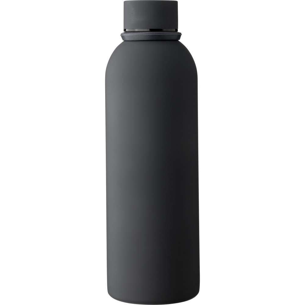 Újraacél duplafalú termosz, 500 ml, fekete (termosz)