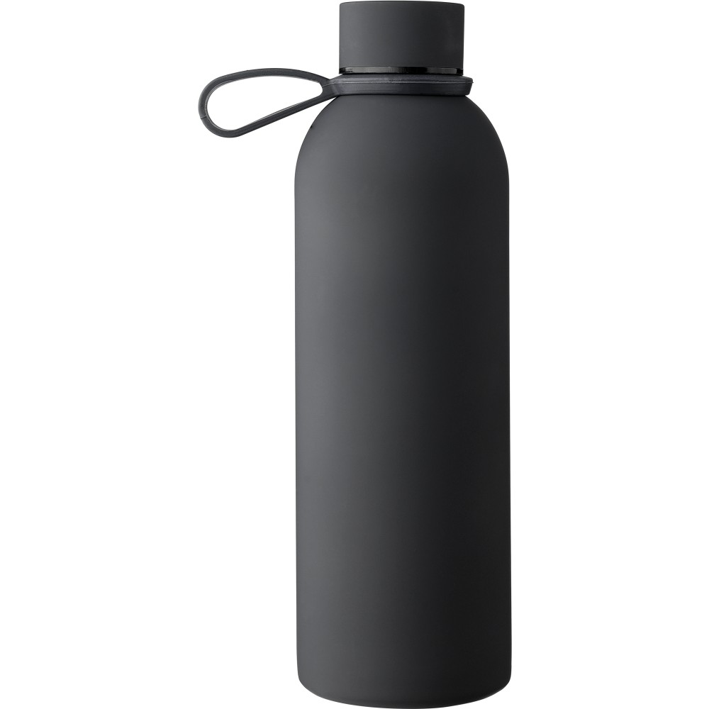 Újraacél duplafalú termosz, 500 ml, fekete (termosz)