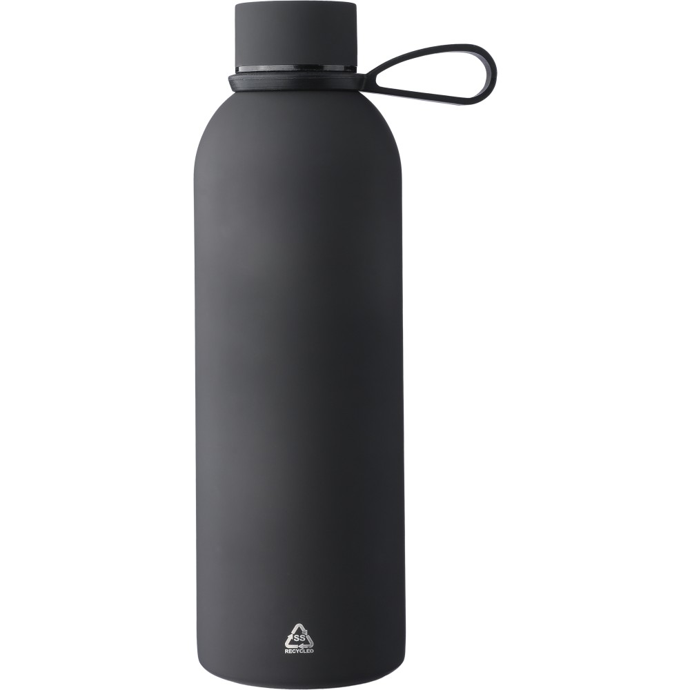 Újraacél duplafalú termosz, 500 ml, fekete (termosz)
