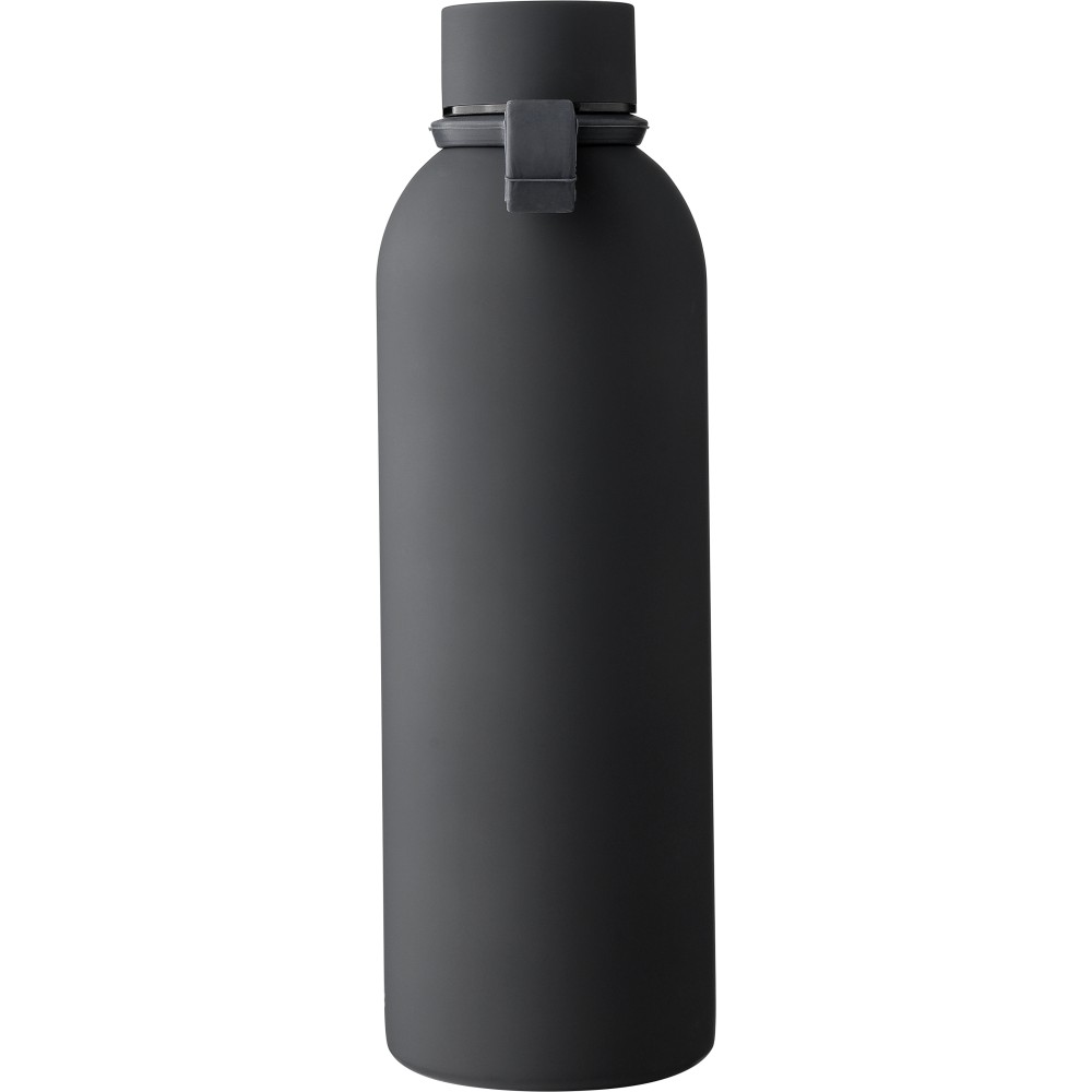Újraacél duplafalú termosz, 500 ml, fekete (termosz)