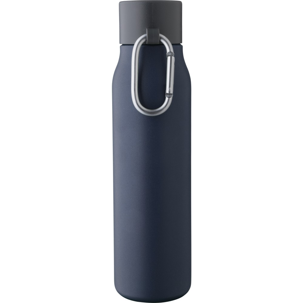 Újraacél palack, 600 ml, kék (termosz)
