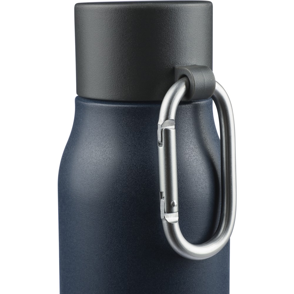 Újraacél palack, 600 ml, kék (termosz)