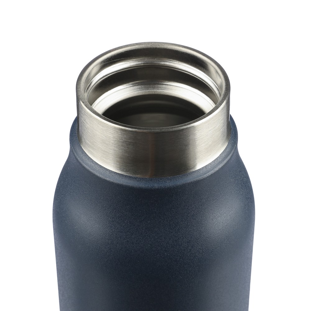 Újraacél palack, 600 ml, kék (termosz)