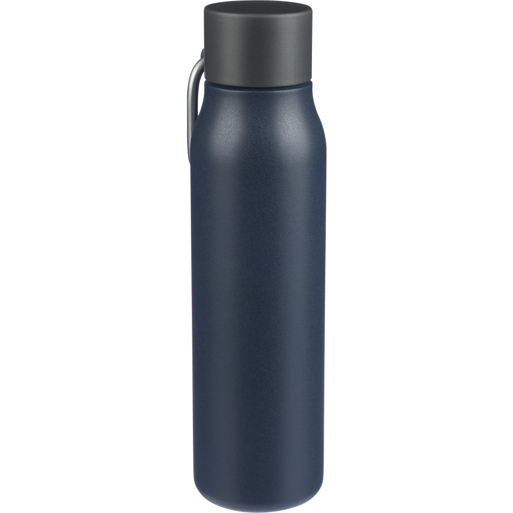 Újraacél palack, 600 ml, kék (termosz)