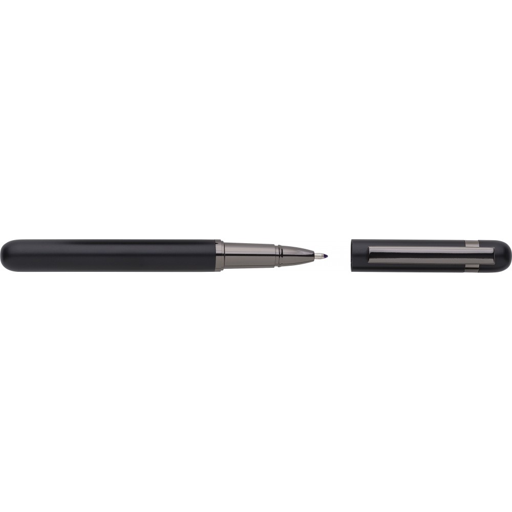 Alumínium és réz rollerball toll, fekete (töltőtoll, rollerball)