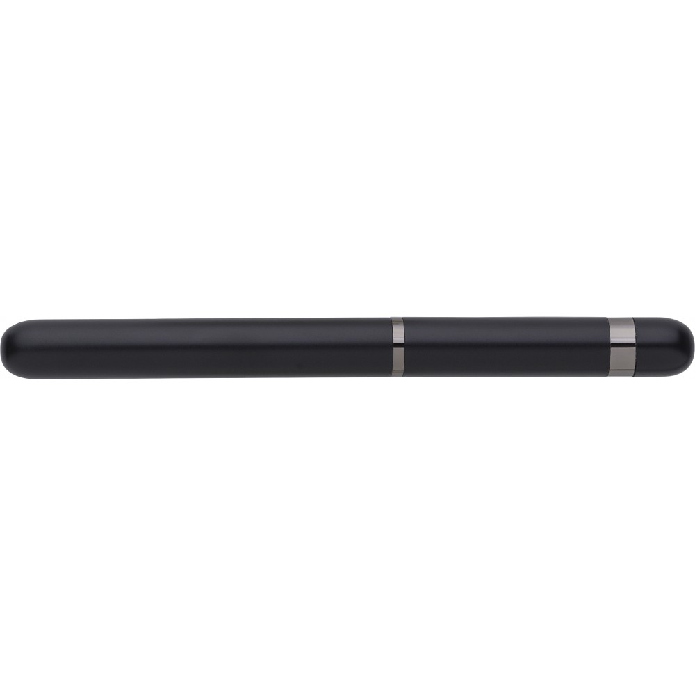 Alumínium és réz rollerball toll, fekete (töltőtoll, rollerball)