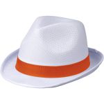 Trilby kalap, fehér/narancs (11107024)