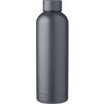Újraacél duplafalú palack, 500 ml, szürke (971864-03)