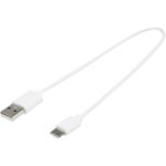 USB-A / Type-C TPE 2A vezeték, fehér (12422601)