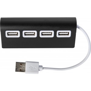 USB eloszt, fekete (vezetk, eloszt, adapter, kbel)