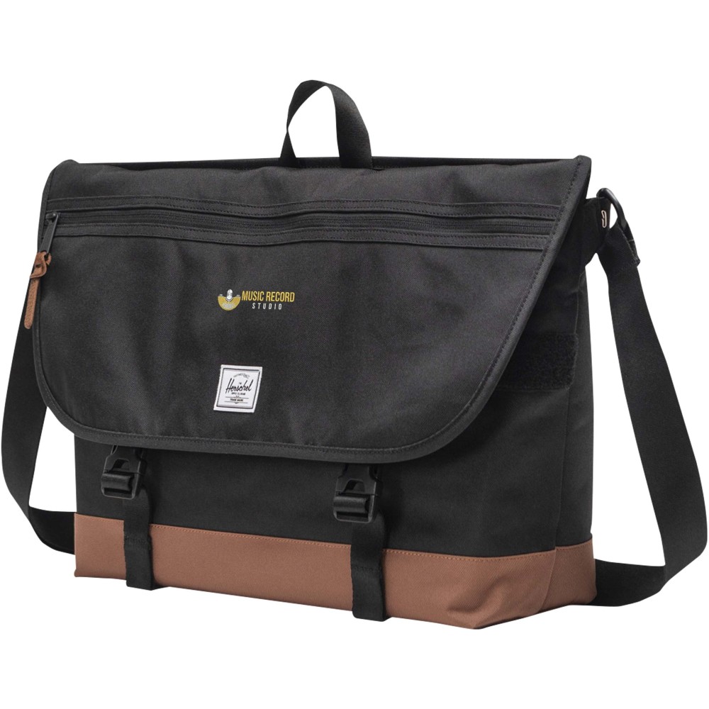 Herschel Cove újrahasznosított válltáska, 22,5L, fekete (válltáska)