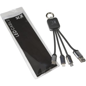 SCX.design C15 quatro vilgt vezetk, piros/fekete (vezetk, eloszt, adapter, kbel)