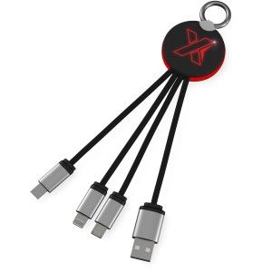 SCX.design C16 ring vilgt vezetk, piros/fekete (vezetk, eloszt, adapter, kbel)