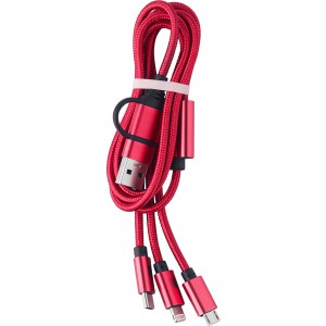Tltkbel USB/C, piros (vezetk, eloszt, adapter, kbel)