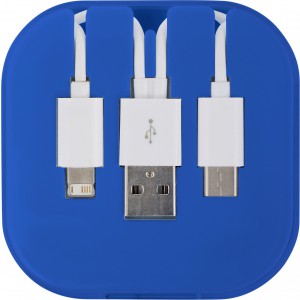 USB tltkbel szett, kobaltkk (vezetk, eloszt, adapter, kbel)