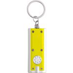 Világítós LED kulcstartó, műanyag, sárga (1992-06)