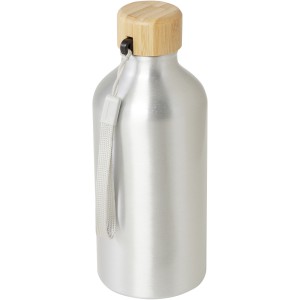 Malpeza alumnium vizes palack, 500 ml, ezst (vizespalack)
